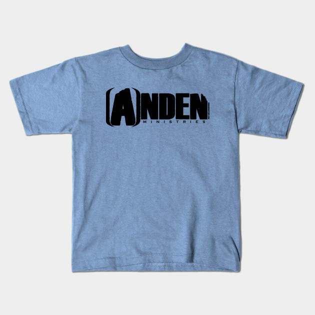 Anden Ministries logo shirt blank ink Kids T-Shirt by BaldmanStudios